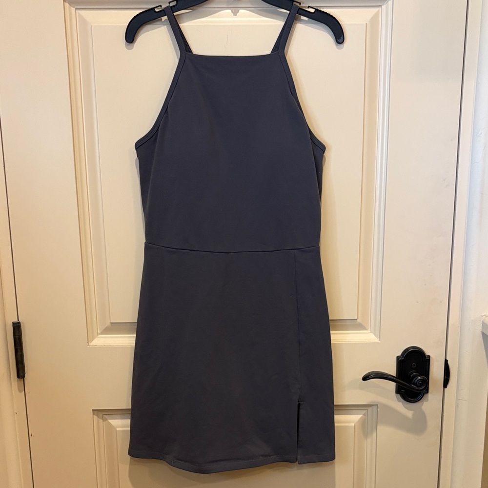 CALIA by Carrie Underwood Charcoal Gray Mini Dress